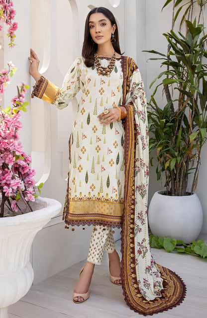 Alzohaib - 3-Piece Unstitched Digital Printed Cambric CPC-23-06