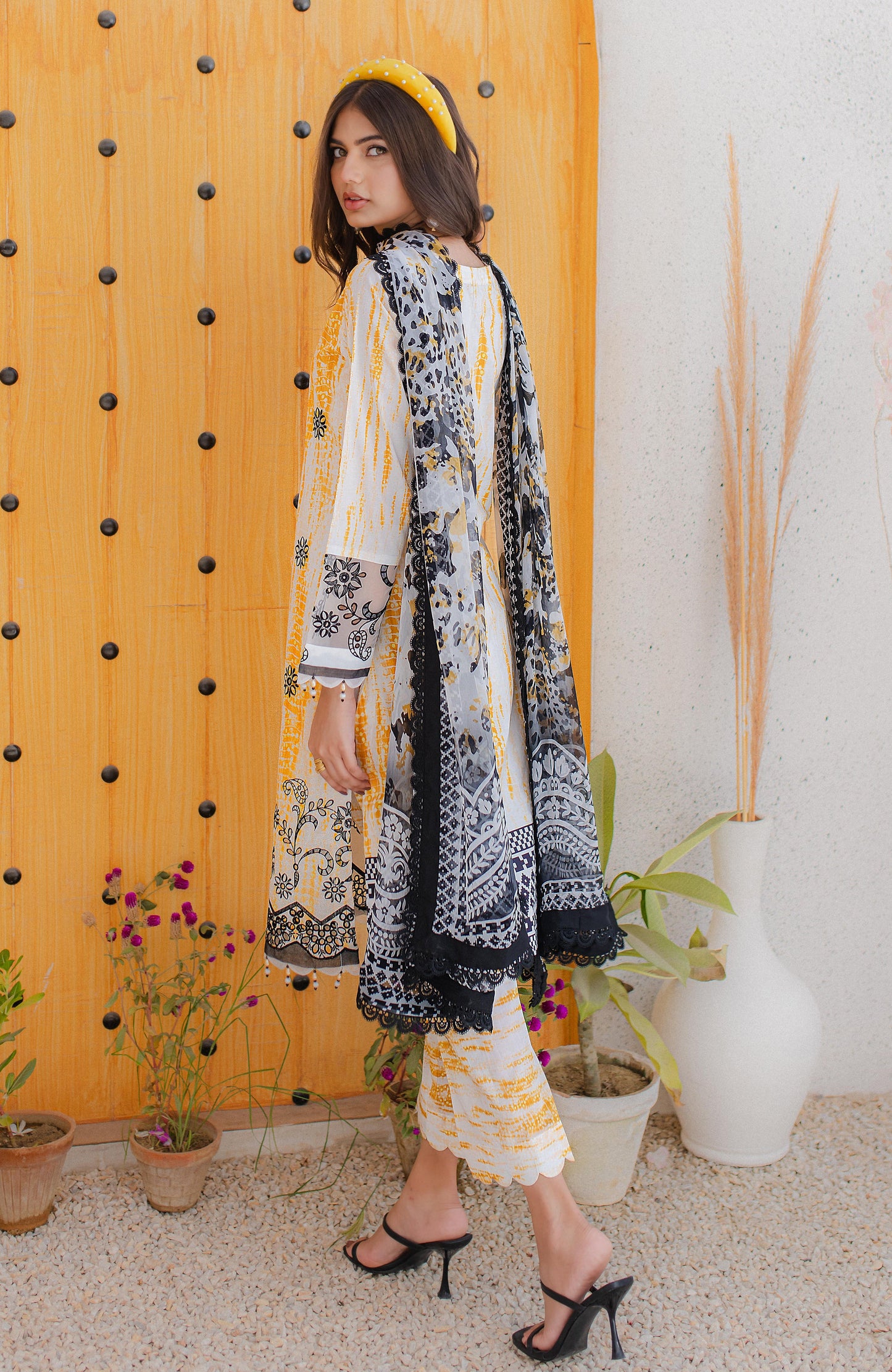 Alzohaib - 3-PIECE UNSTITCHED SUNSHINE PRINTKARI-SPK-23-06