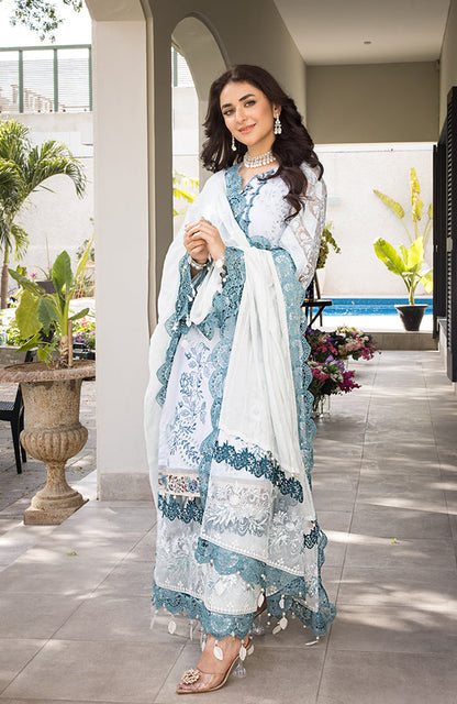 Alzohaib - 3 Piece Unstitched Luxury Embroidered Lawn-MLL-23-06