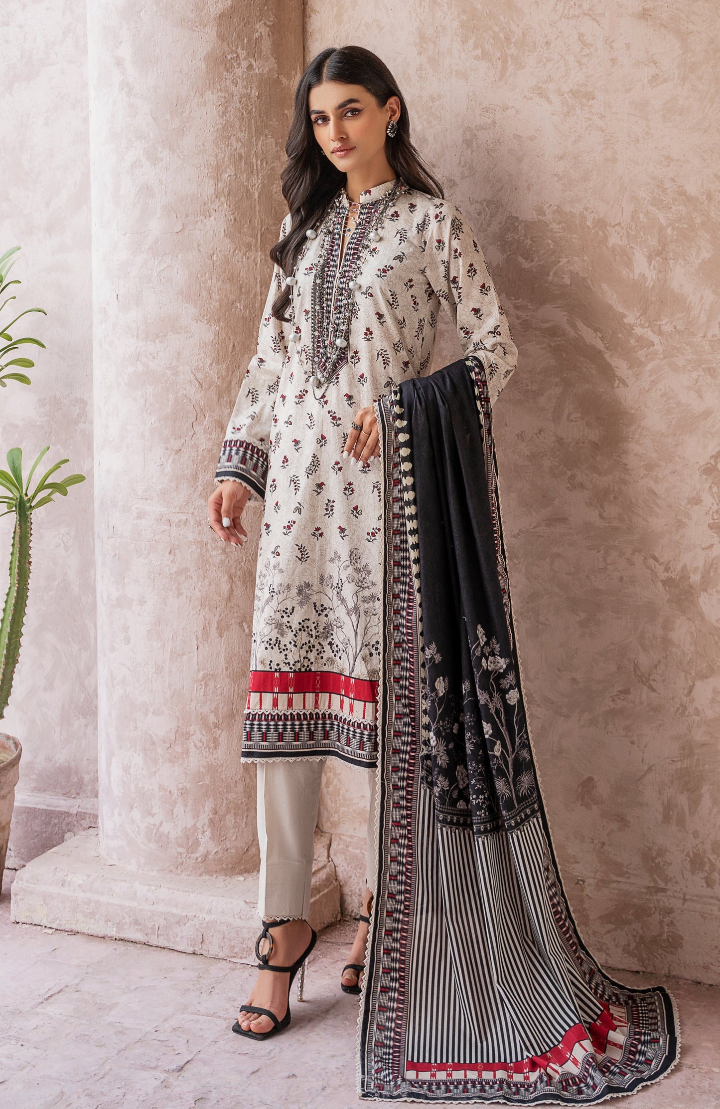 Alzohaib - 3-Piece Unstitched Digital Printed Cambric-MDP-2-23-06