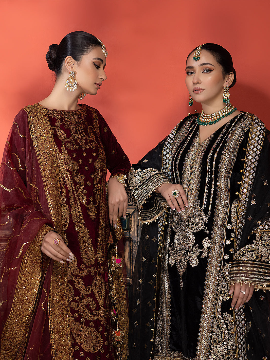 Binilyas - 6011 | 3 Piece Velvet Unstitched