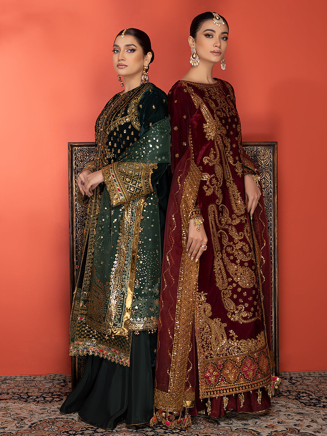 Binilyas - 6012 | 3 Piece Velvet Unstitched