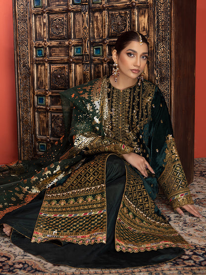 Binilyas - 6013 | 3 Piece Velvet Unstitched