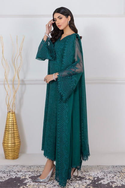 Baroque - EMBROIDERED SCHIFFLI CHIFFON UF-338