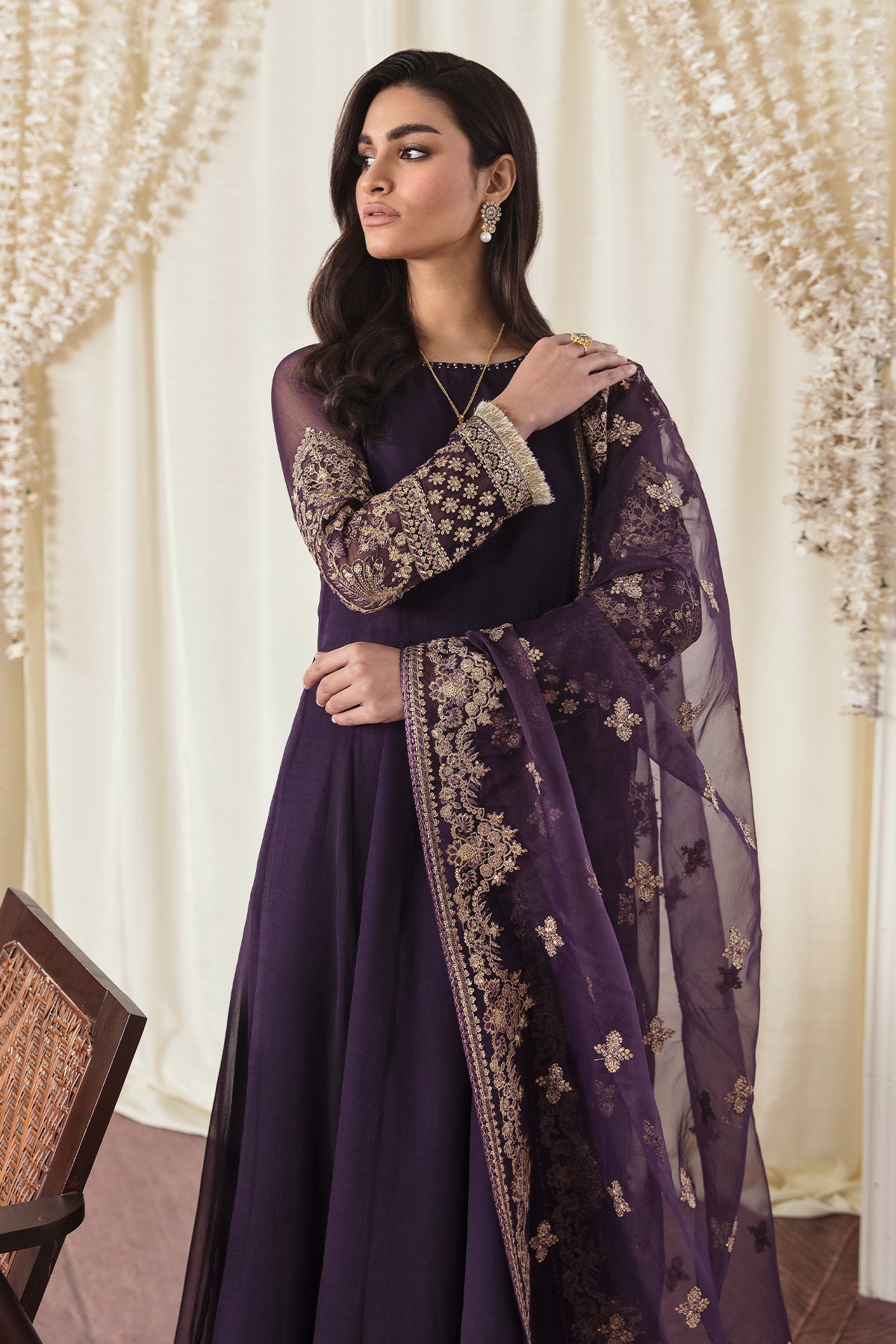 Baroque - EMBROIDERED CHIFFON PR-755