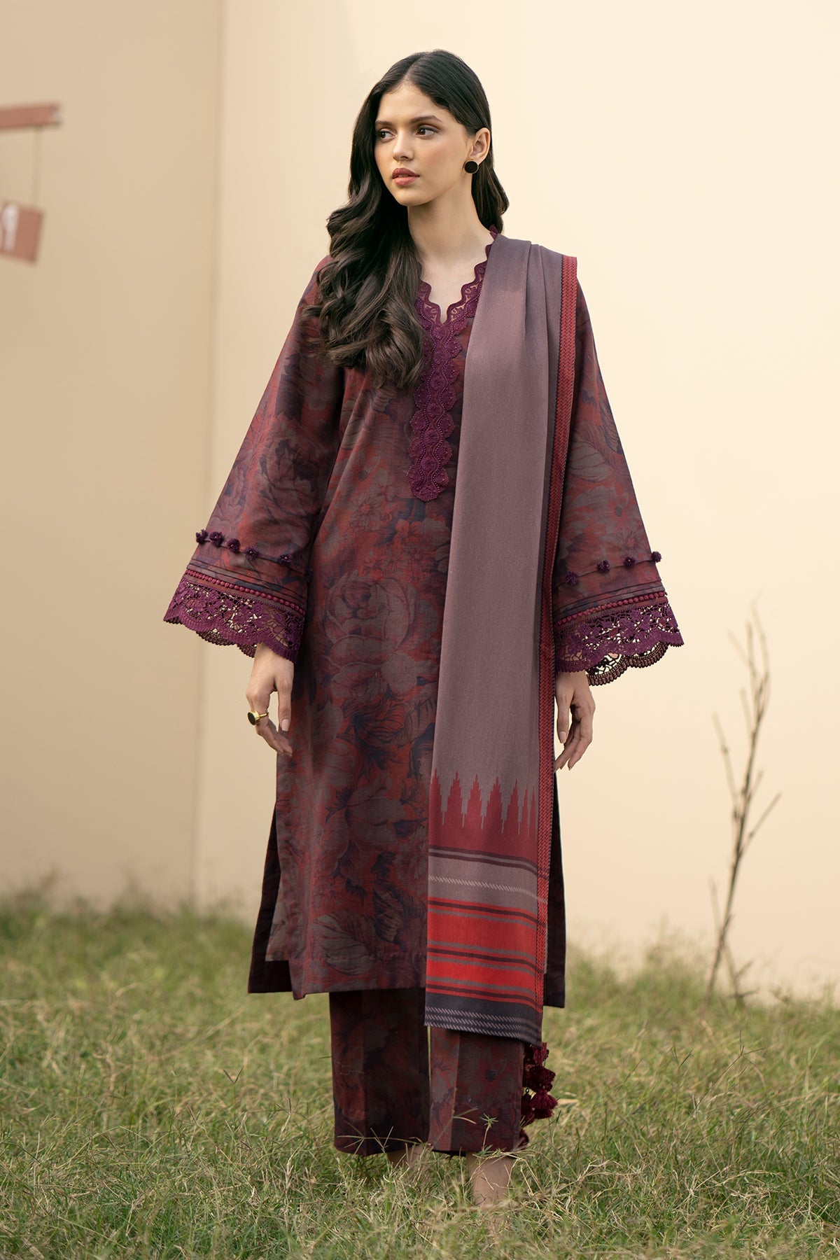 Baroque - DIGITAL PRINTED SLUB KHADDAR UF-490