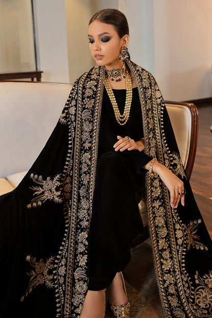 Baroque - EMBROIDERED VELVET SHAWL VS-24