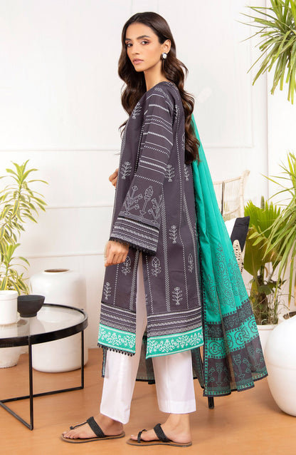 Orient - Unstitched 2 Piece Printed Lawn Shirt Dupatta