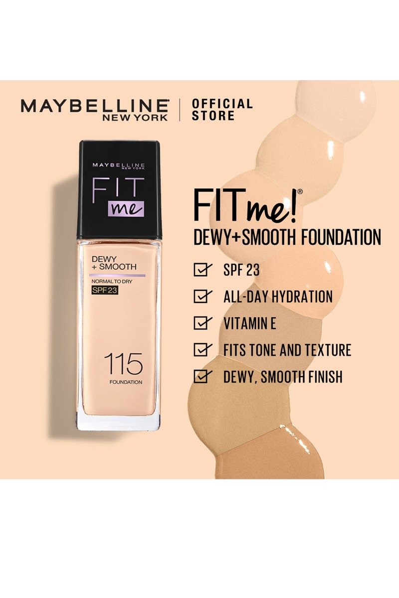 FIT ME! Dewy + Smooth Foundation - 220 - Natural Beige