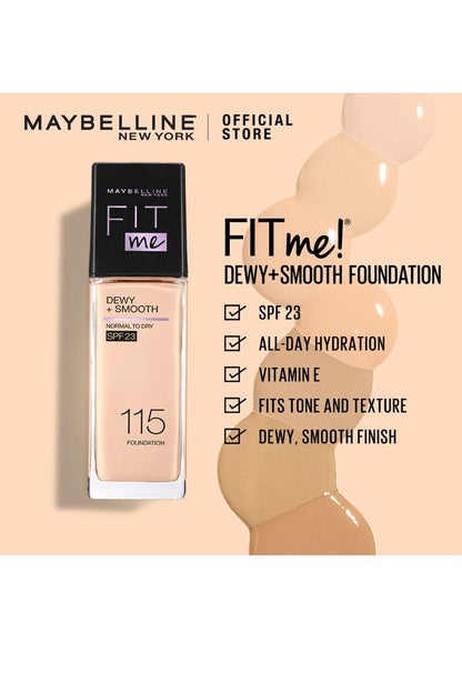 FIT ME! Dewy + Smooth Foundation - 220 - Natural Beige