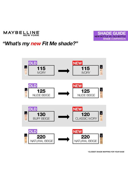 FIT ME! Dewy + Smooth Foundation - 220 - Natural Beige