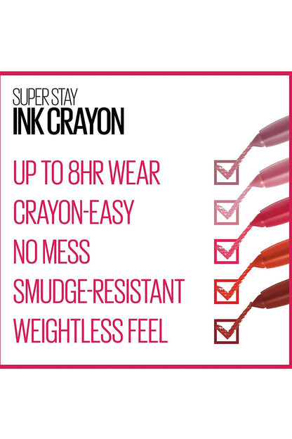 Maybelline New York SuperStay Ink Lip Crayon Lipstick - 85 Change Is Good