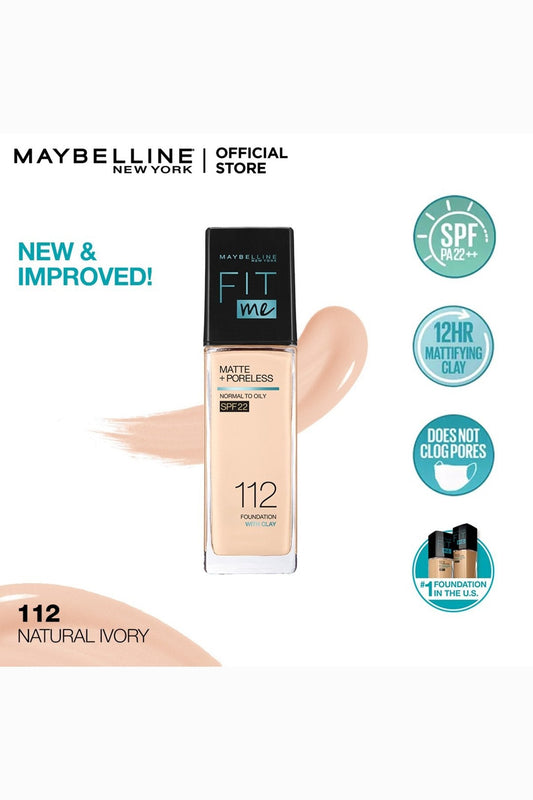Fit Me! Matte & Poreless Foundation - 112 Natural Ivory
