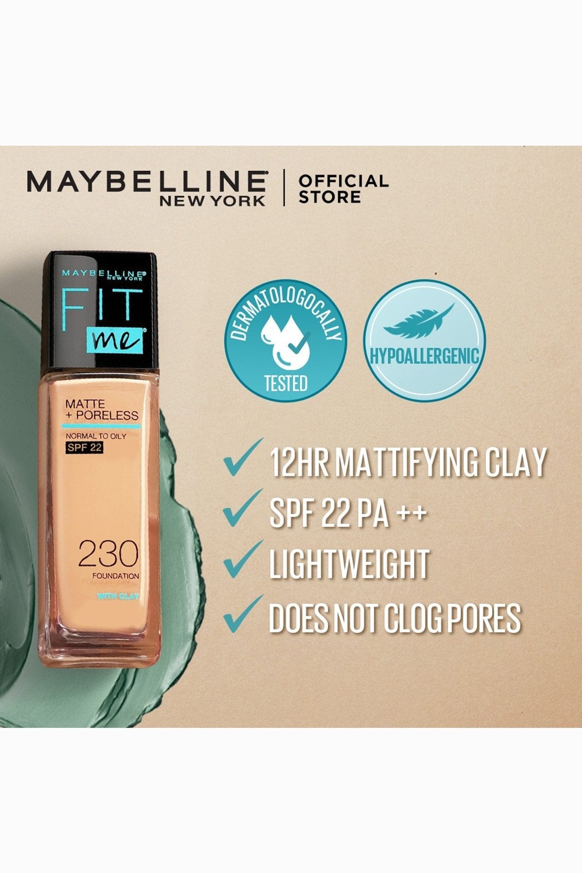 Fit Me! Matte & Poreless Foundation - 112 Natural Ivory