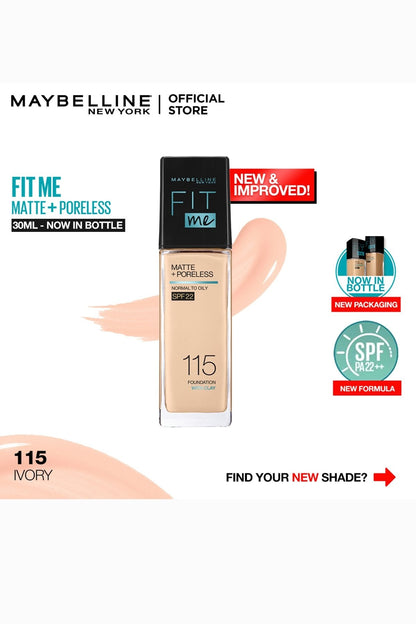 Fit Me! Matte & Poreless Foundation - 115 Ivory