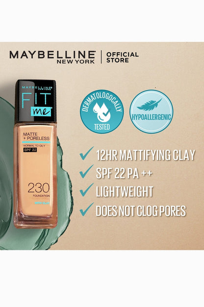 Fit Me! Matte & Poreless Foundation - 220 Natural Beige