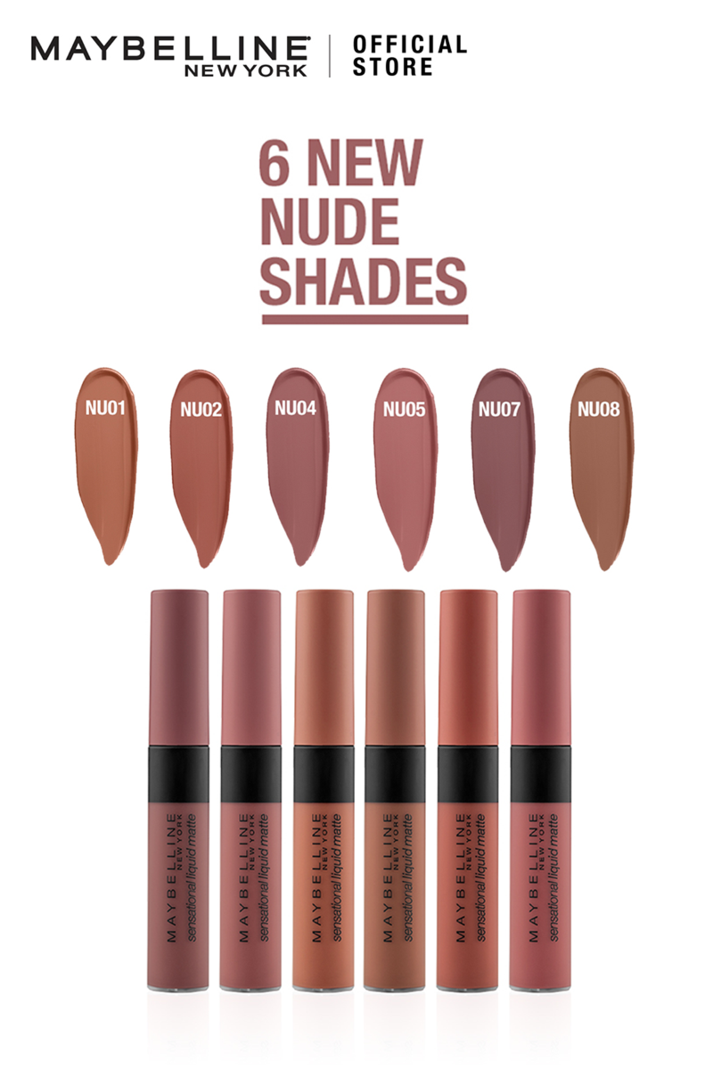Sensational Liquid Matte Lipstick - NU 01 - Bare it All