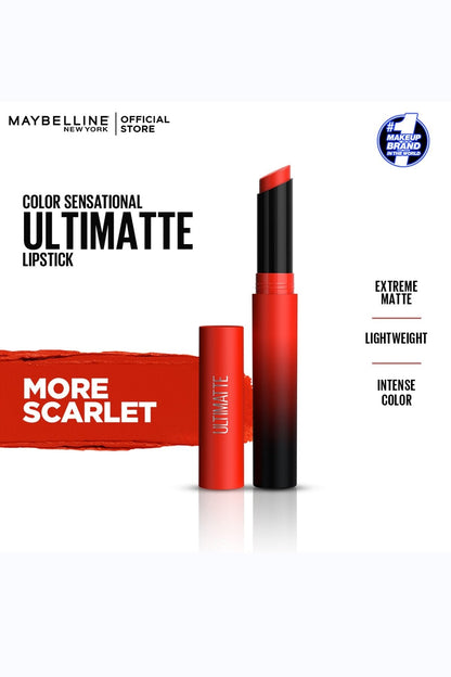 Color Sensational Ultimatte Lipstick - More Scarlet