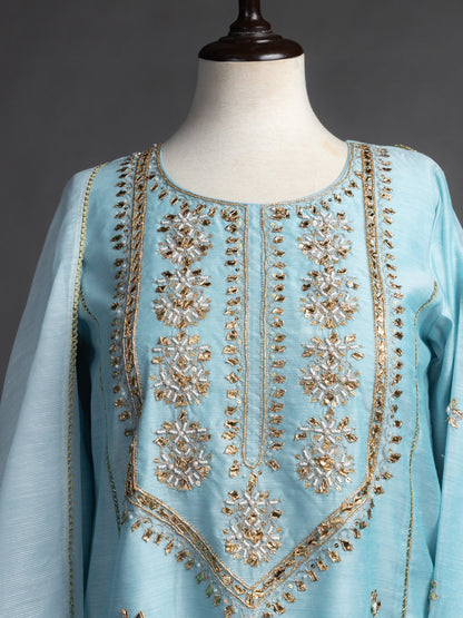 Eraj Hussain - Gotta Patti Ferozi - Stitched