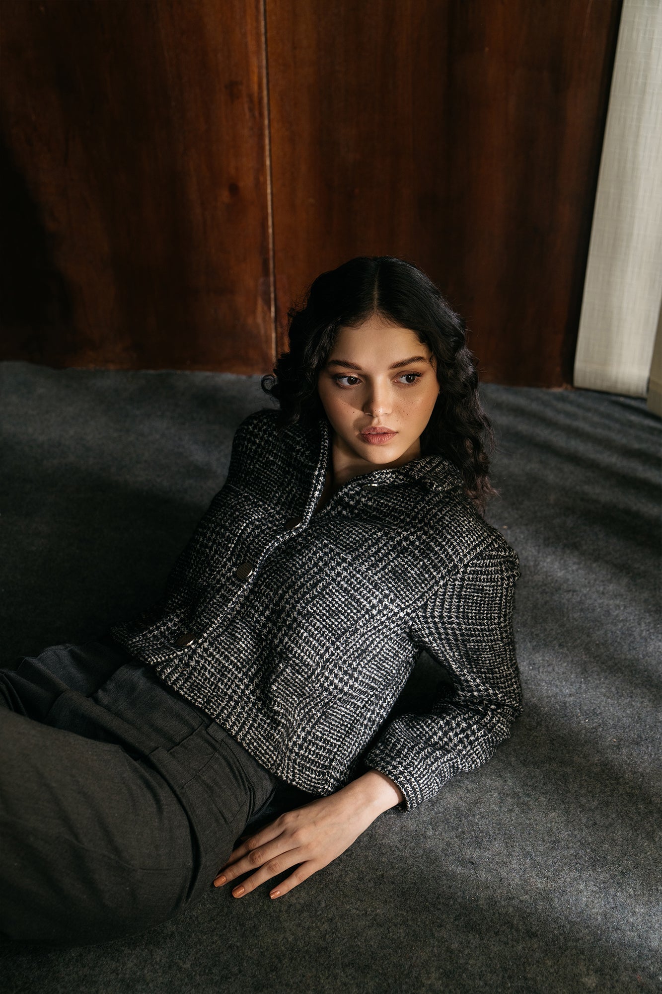 Ethnic - CHECKERED OVERSHIRT (E1235/108/906)
