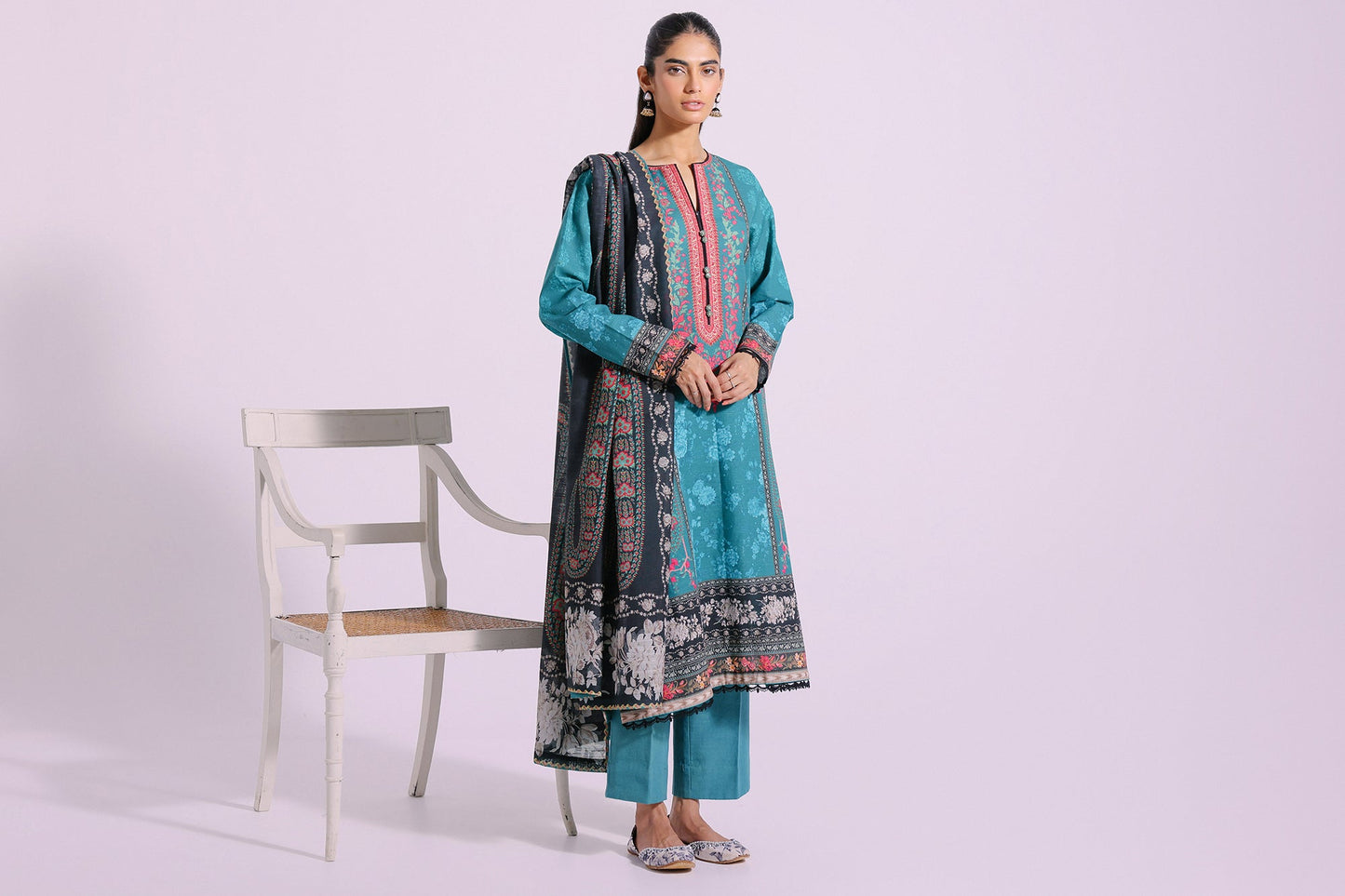 Ethnic - PRINTED SUIT (E0268/202/711)