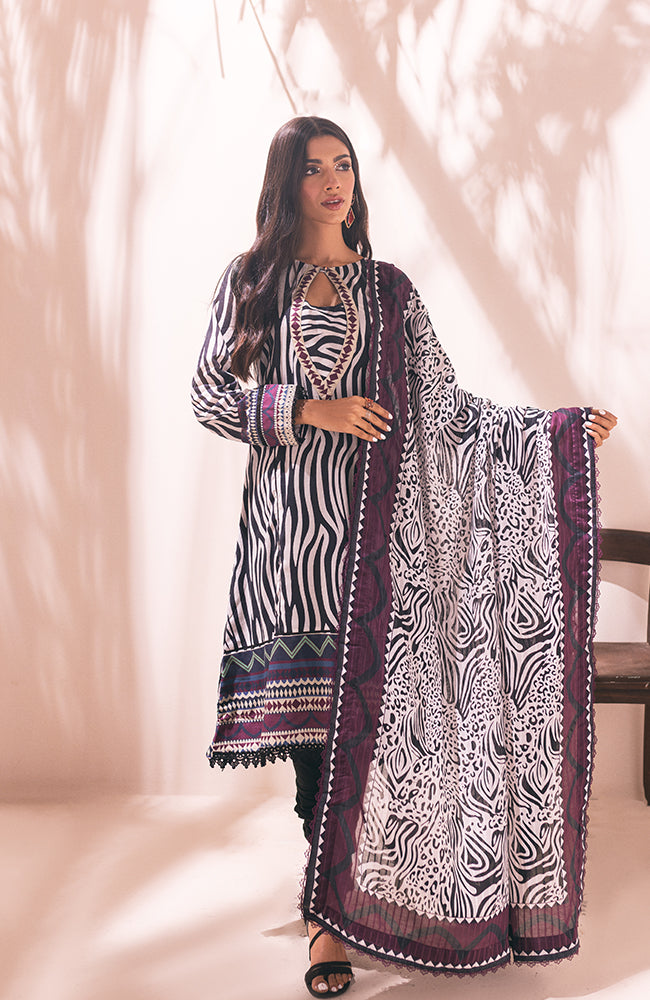 Alzohaib - 3-Piece Unstitched Digital Printed Lawn-CDD-23-07