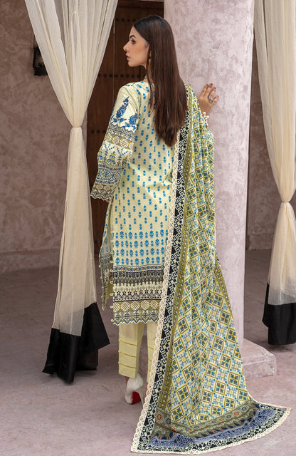 Alzohaib - 3-Piece Unstitched Digital Printed Cambric-MDP-2-23-07