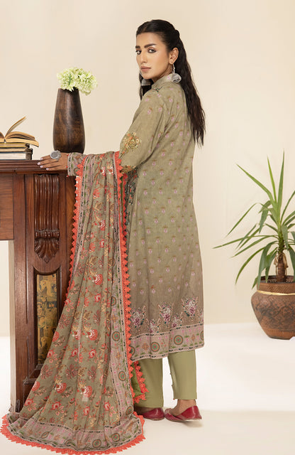 Alzohaib - 3-Piece Unstitched Digital Printed Lawn-CFD-23-12