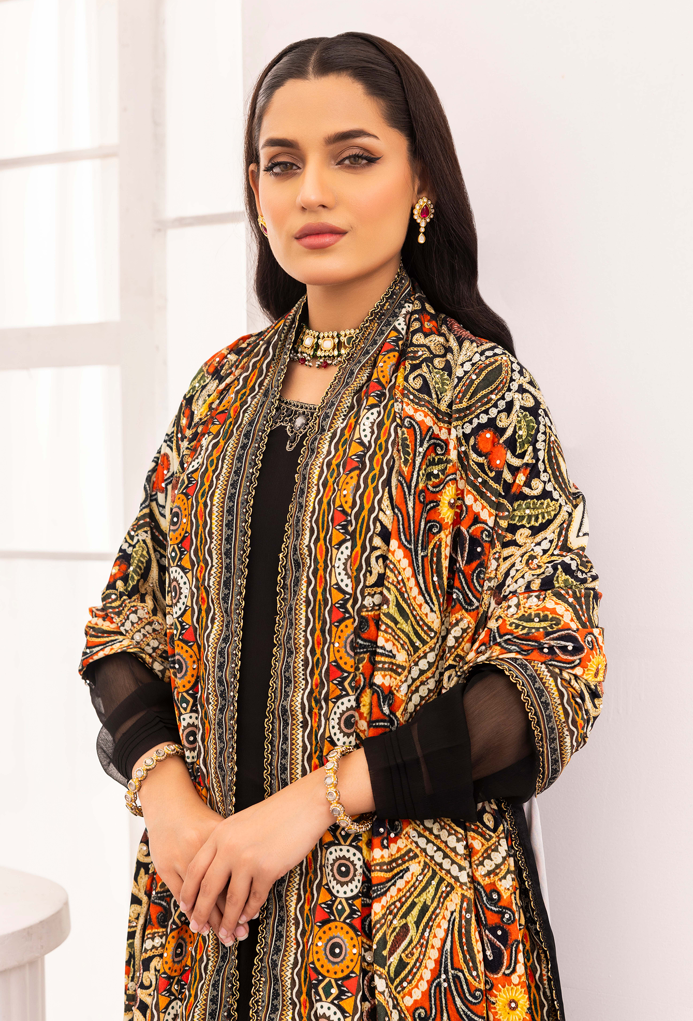 Adan's Libas - Adan's Velvet- Shawl 5443