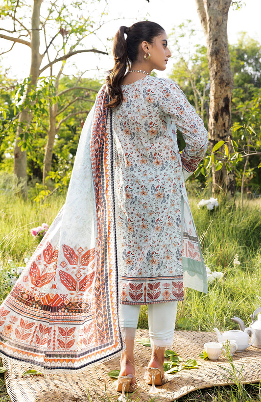 Alzohaib - 3 PIECE UNSTITCHED DIGITAL PRINTED LAWN-ADL-3-23-07