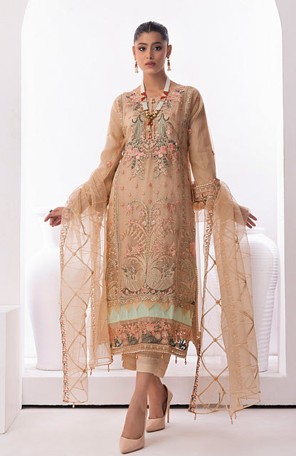 Alzohaib - 3 PC - STITCHED ORGANZA SERIES-AZP-23-07