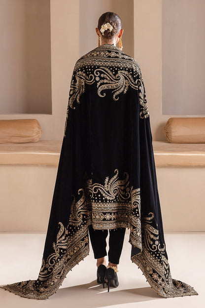 Baroque - EMBROIDERED VELVET SHAWL VS-43