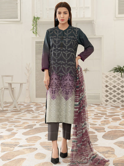 Limelight - Embroidered Lawn Suit