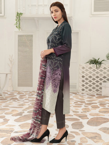 Limelight - Embroidered Lawn Suit