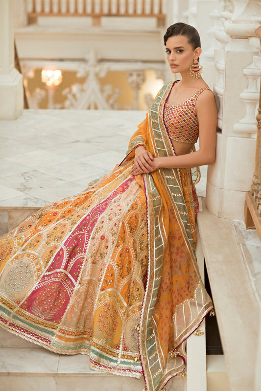 Woven Gota Choli Lehenga