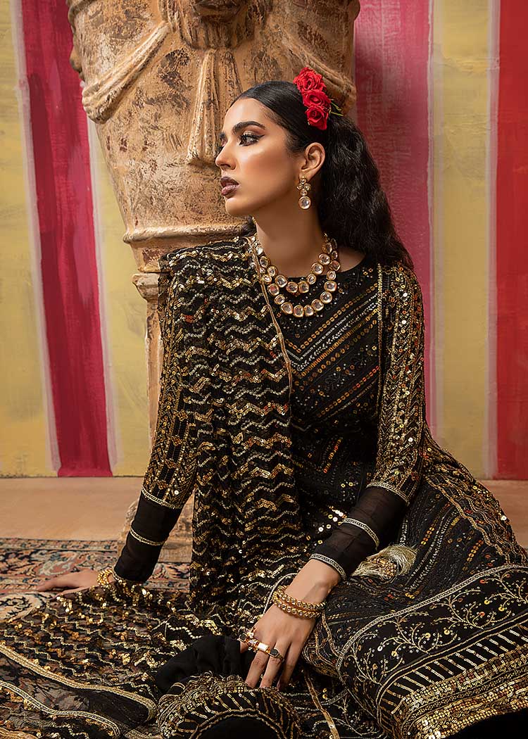 Mahum Asad - Embroidered Border Saari