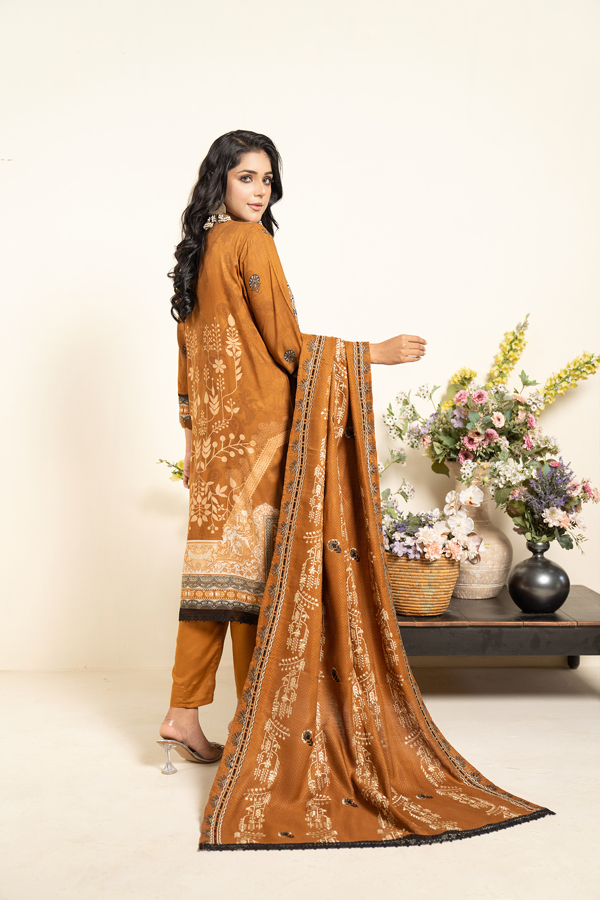 3PC Anarkali Digital Linen 73