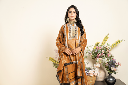 3PC Anarkali Digital Linen 73