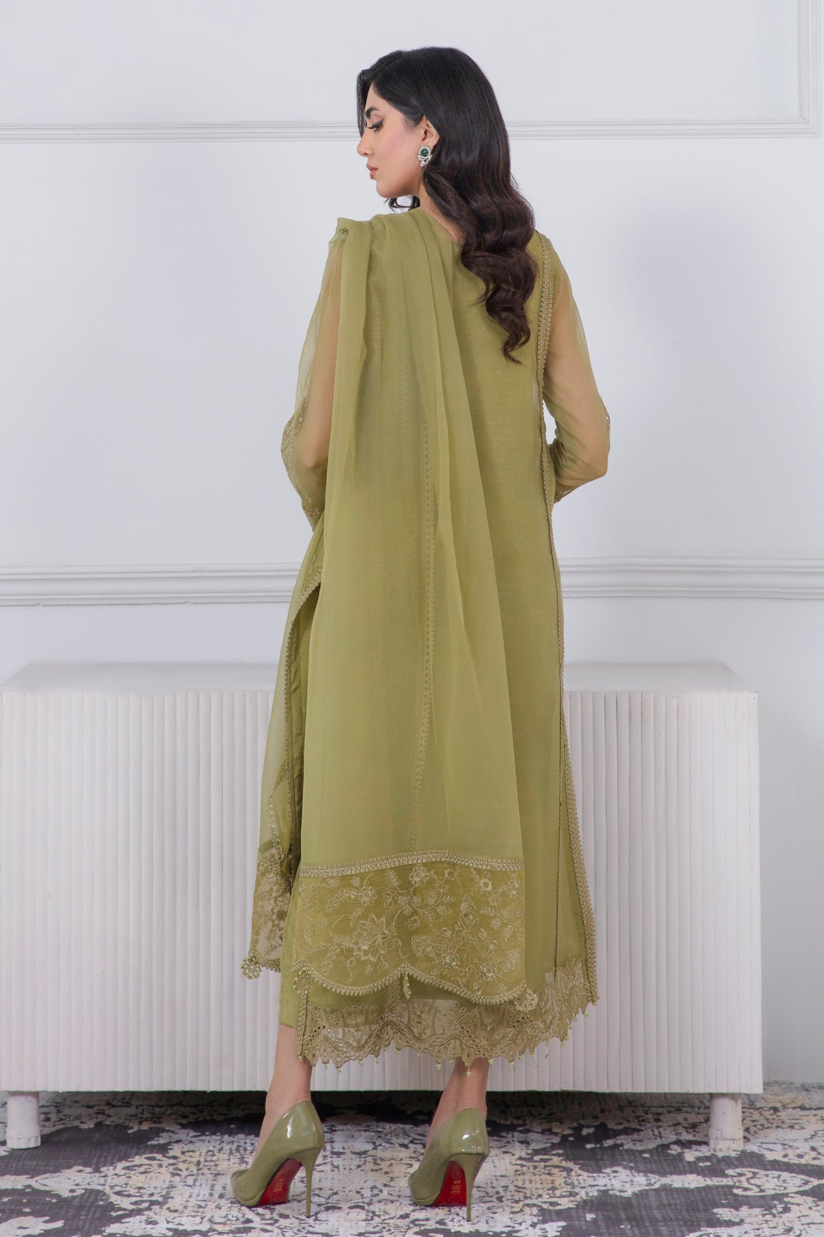 Baroque - EMBROIDERED SCHIFFLI CHIFFON UF-340