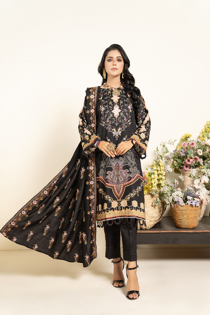 3PC Anarkali Digital Linen 75