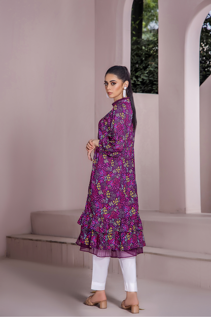 1PC Anarkali Digital Linen Kurti 76