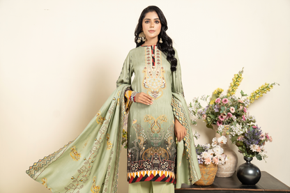 3PC Anarkali Digital Linen 77