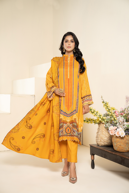 3PC Anarkali Digital Linen 78