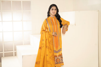 3PC Anarkali Digital Linen 78