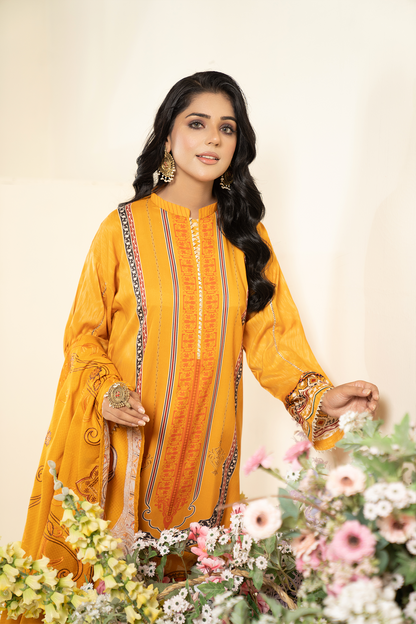 3PC Anarkali Digital Linen 78