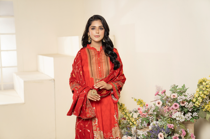 3PC Anarkali Digital Linen 79