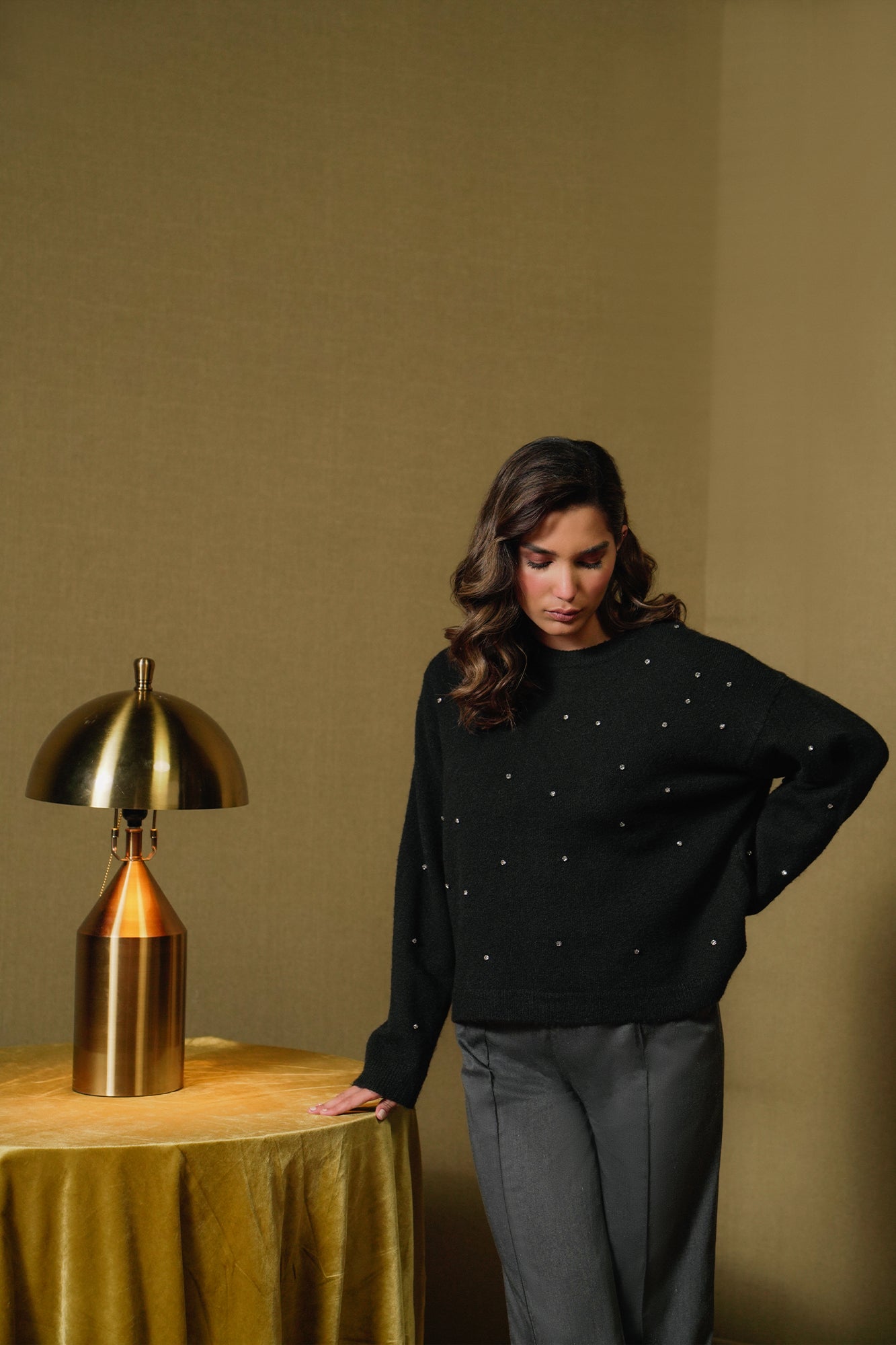 Ethnic - EMBELLISHED SWEATER (E1269/108/902)