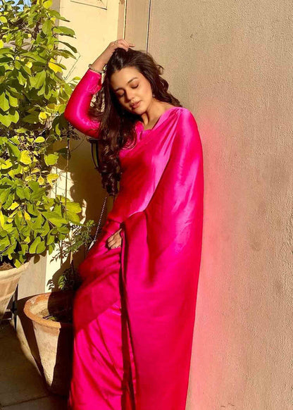 Sammy K - HOT PINK OMBRE SAREES