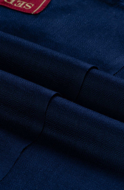 Seran - Wool Shawl - Blue