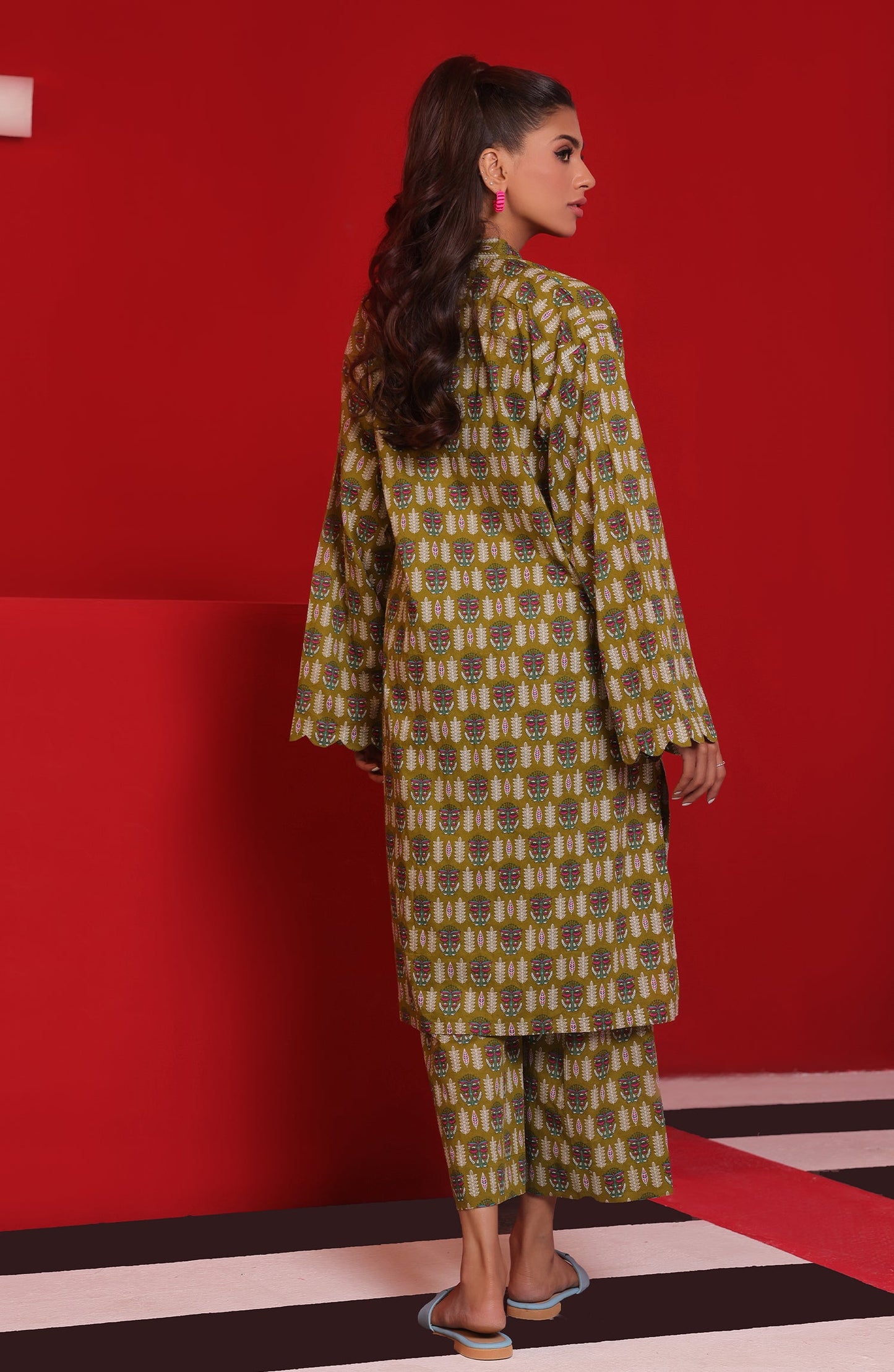Orient - Stitched 2 Piece Printed Cambric Shirt and Cambric Pant